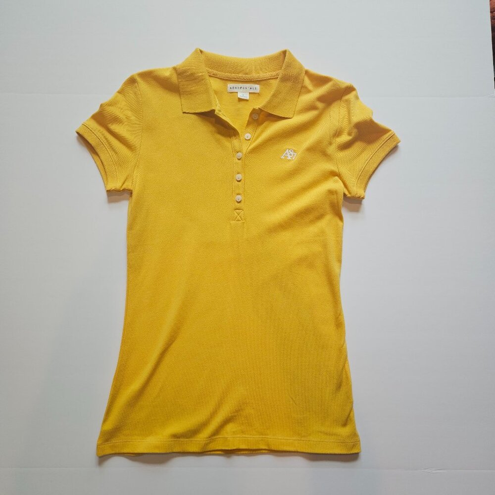 Aeropostale Yellow Polo Shirt